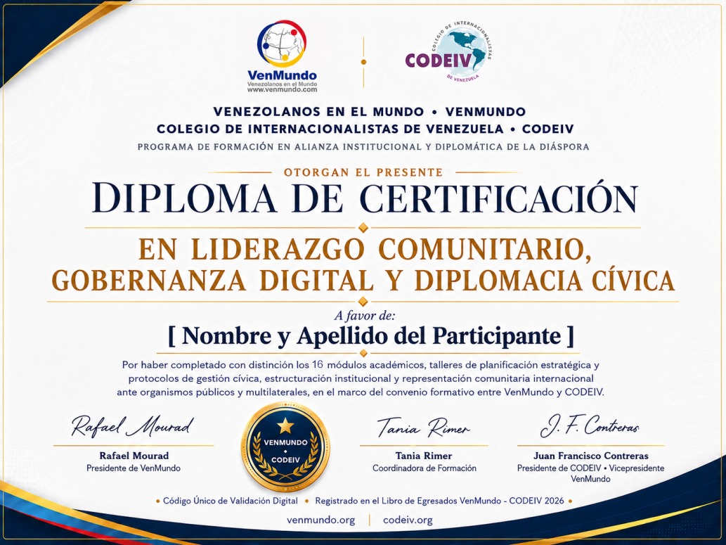 Alianza Institucional VenMundo y CODEIV
