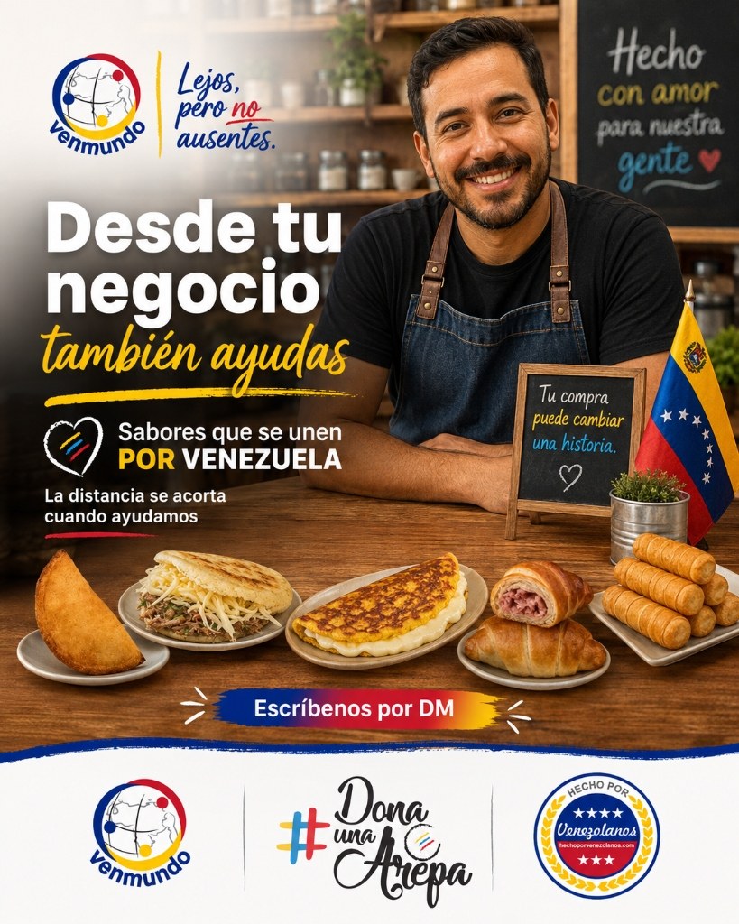 Desde tu negocio también ayudas - Sabores por Venezuela